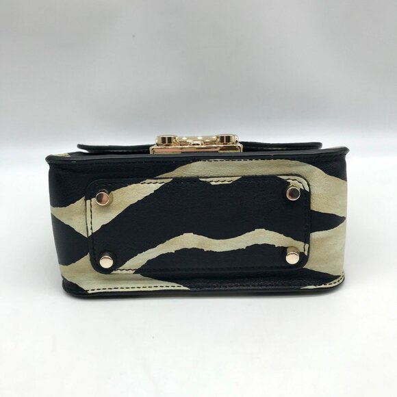 Furla Black Zebra Print Metropolis Crossbody Bag - Picture 5 of 11